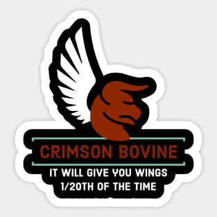 Crimson Bovine Sticker